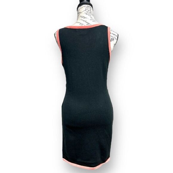 Flying Tomato Large Black Knit Mini Sweater Dress Sleeveless Baroque Whimsigoth - Picture 5 of 7